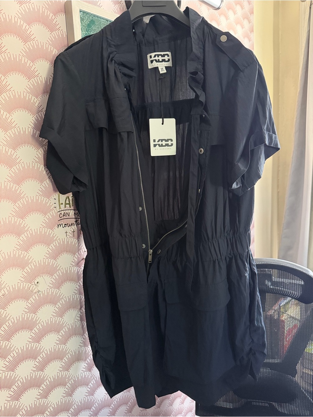KBB SOLD OUT Navy Short-Sleeve Lightweight Romper!